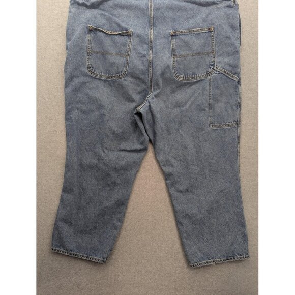 Old Navy Overalls Womens 26 Blue Denim Bib Carpenter Pockets 100% Cotton - Picture 12 of 16